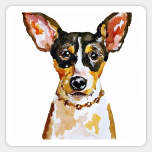 Toy Fox Terrier Pop Art - Dog Lover Gifts Sticker